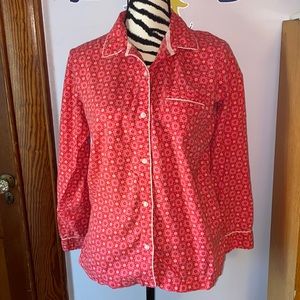 Victoria’s Secret pink and white pajama set size medium